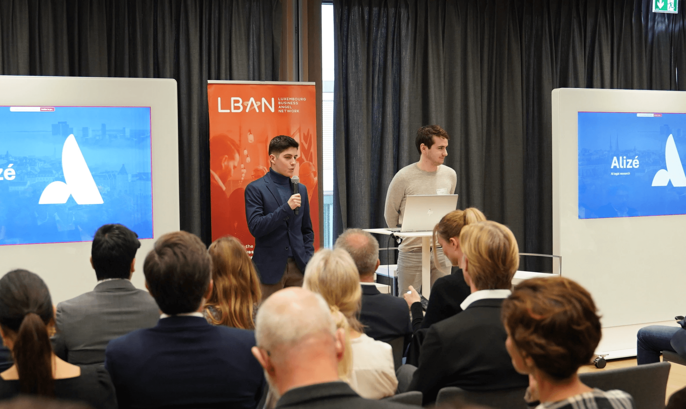 Alizé's pitch at LBAN event
