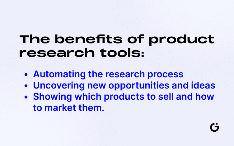 benefits of product research tools