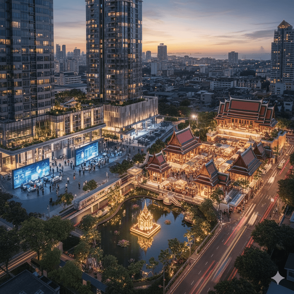 Premium resort-style residential complex in Bangkok's prime district