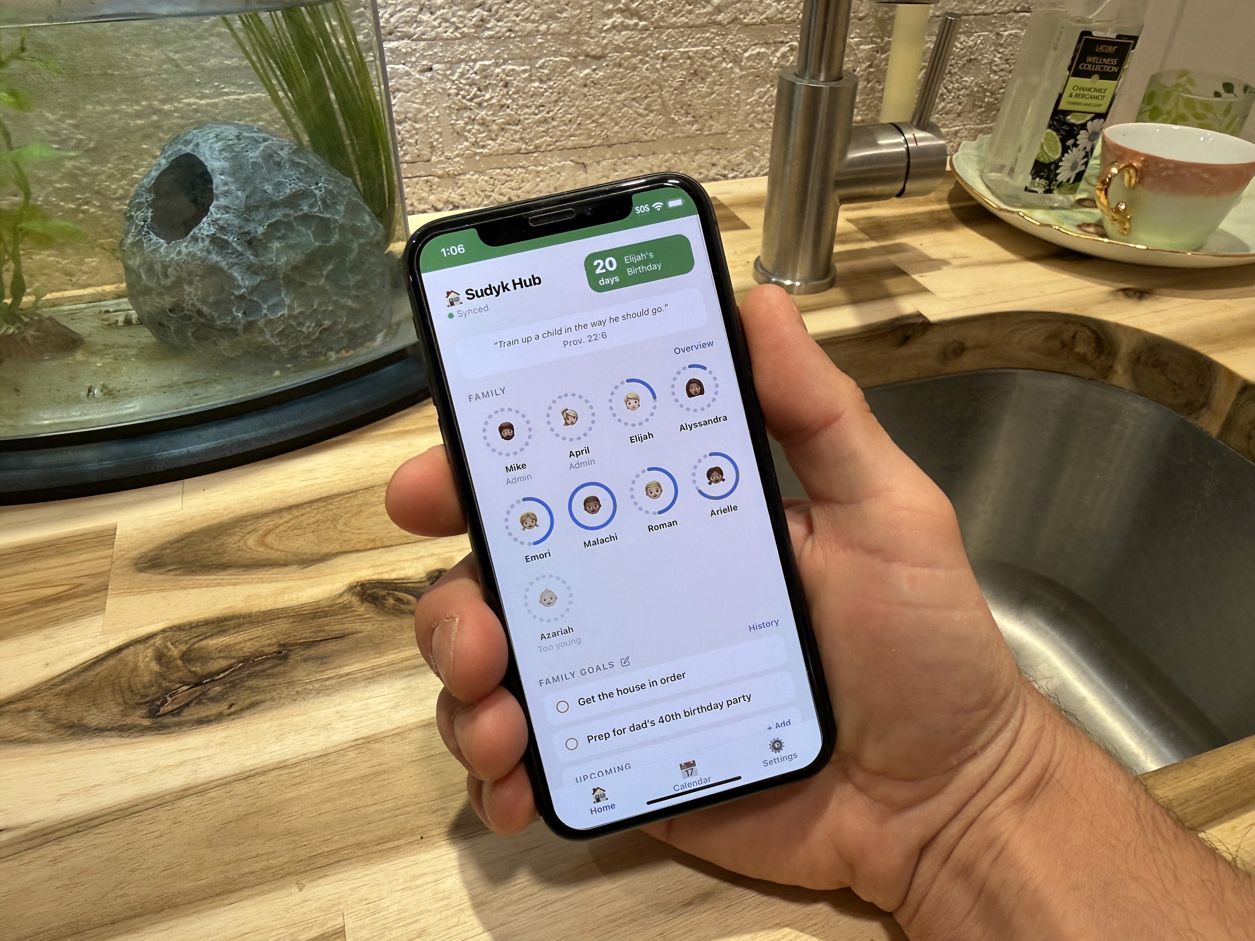 A mockup of Freelio's mobile app