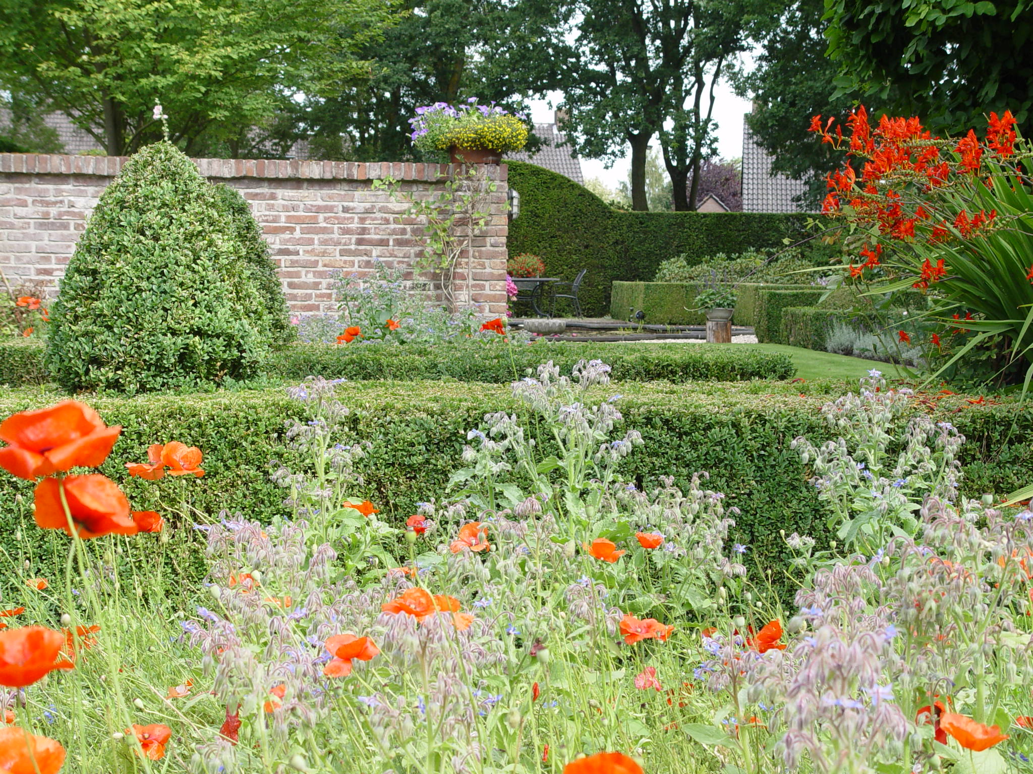 Beautiful landscaped garden with greenery and outdoor design elements.