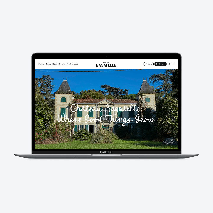 Website Château Bagatelle