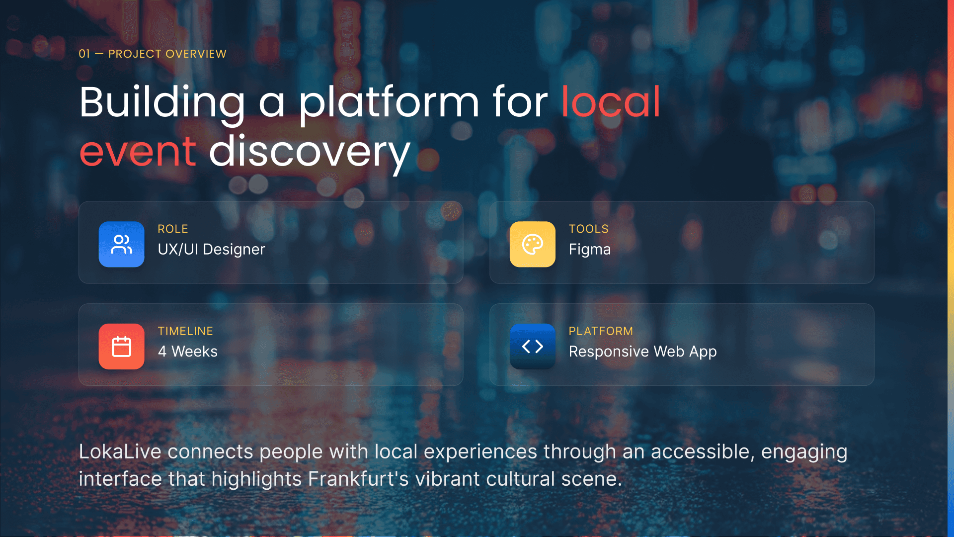 DineCircle UX process presentation slide showing user research insights, journey mapping, wireframes, and final UI screens