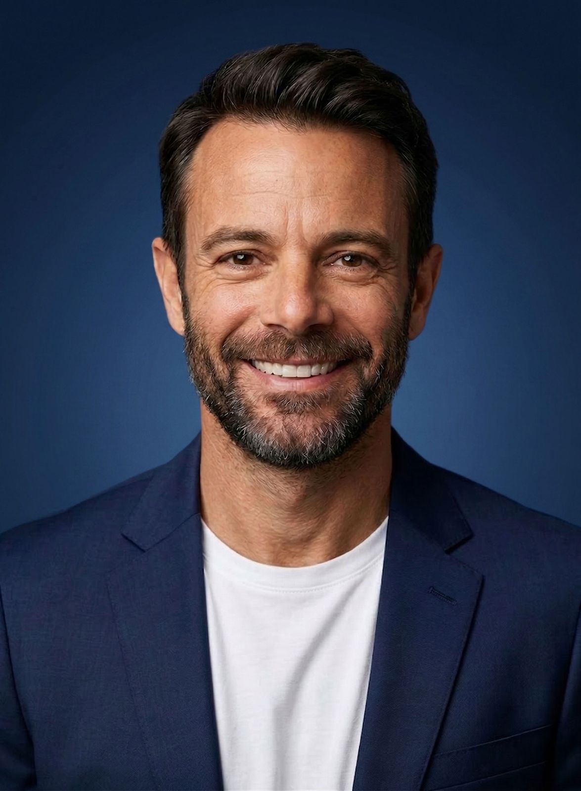 man smiling to the camera