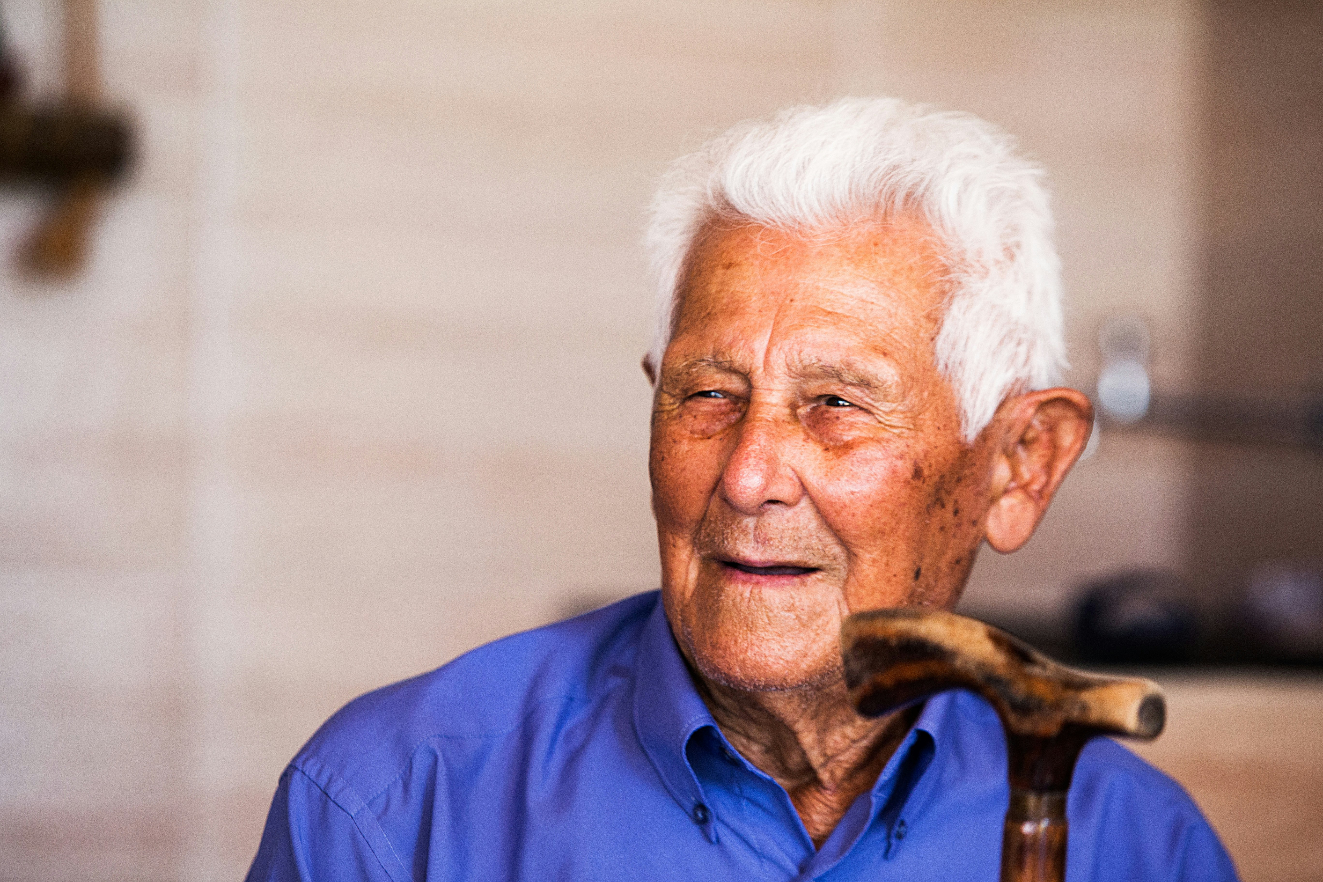 old man with cane