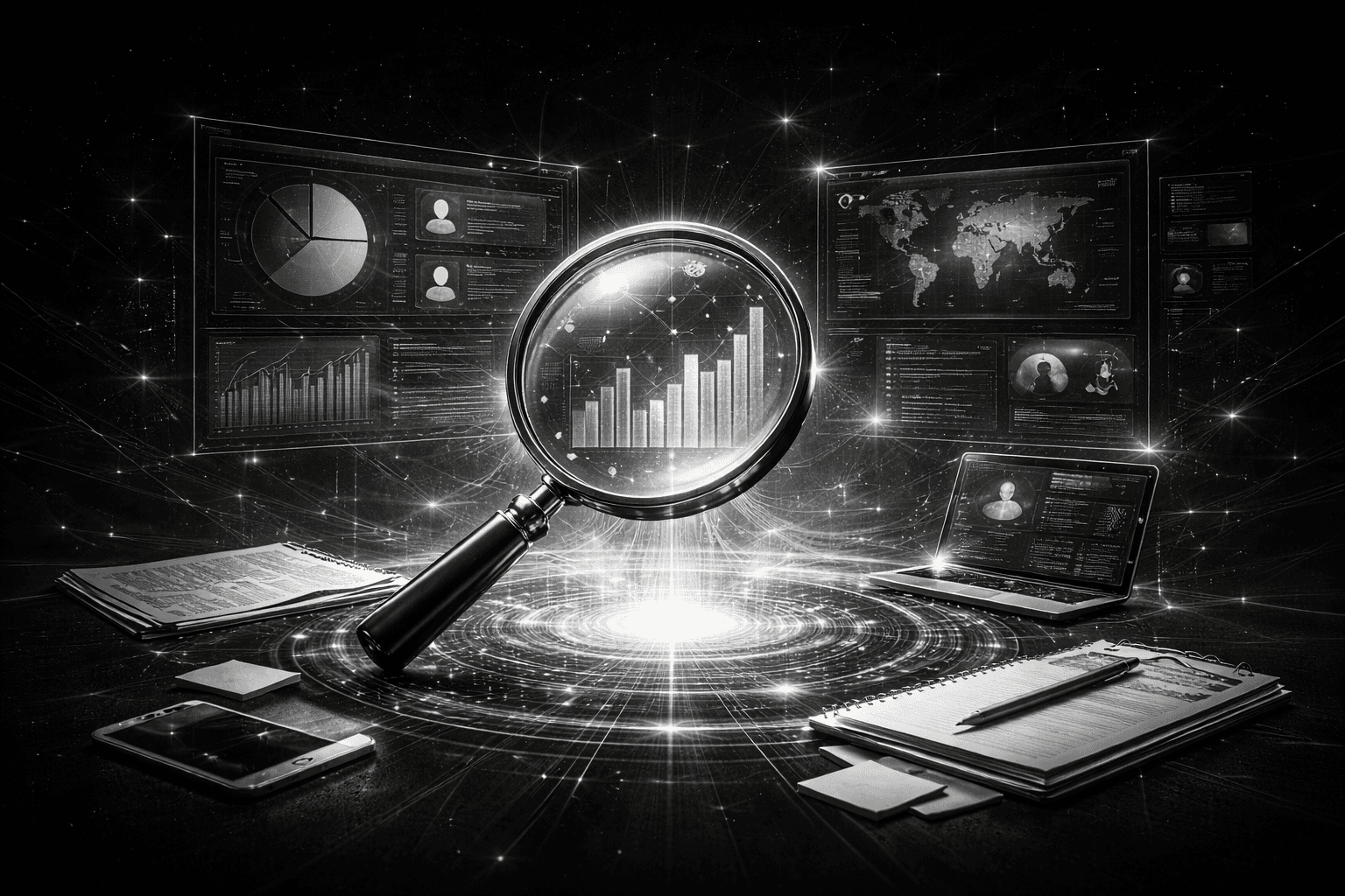 Concetrated triathlete grayscale