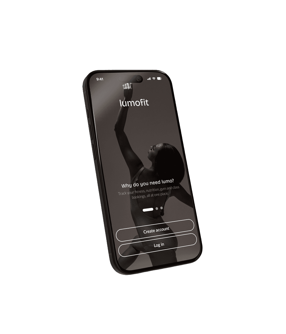 Lumofit Phone App Design Onboarding Screen