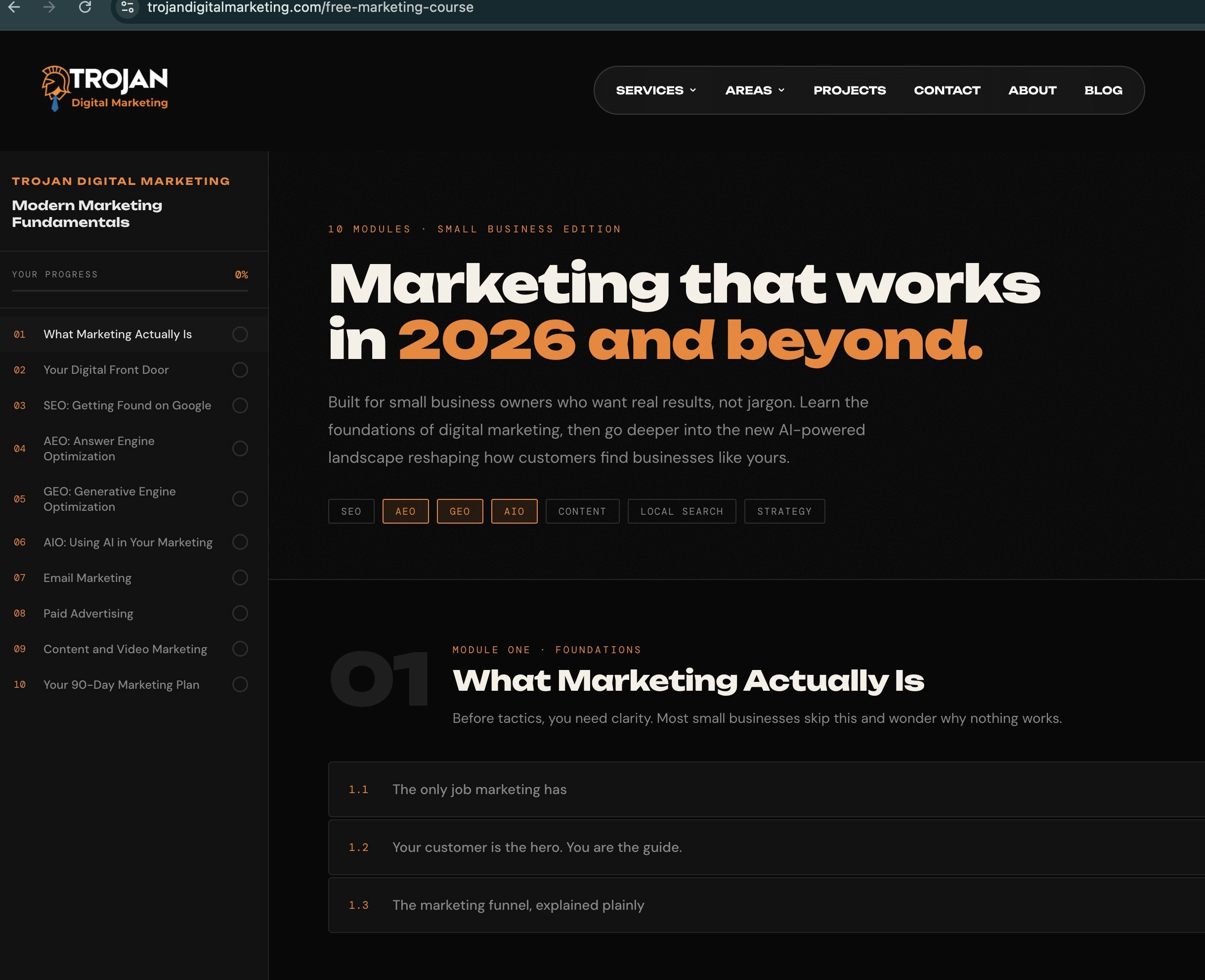 free marketing course