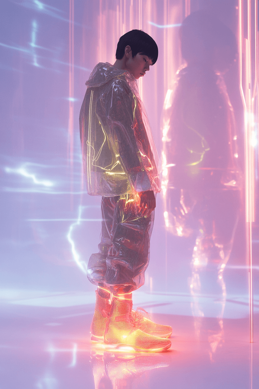 Concetrated triathlete grayscale