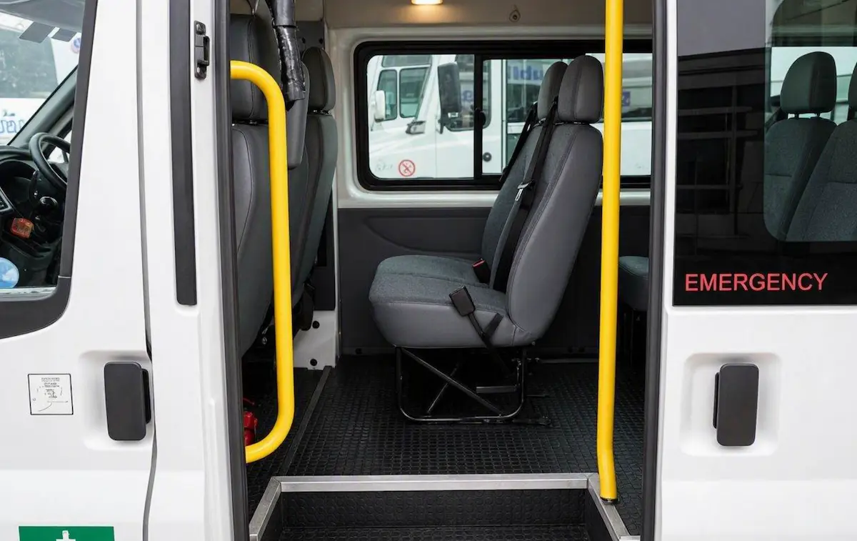 Ford Transit minibus, 10 to 16 seats, wheelchair accessible