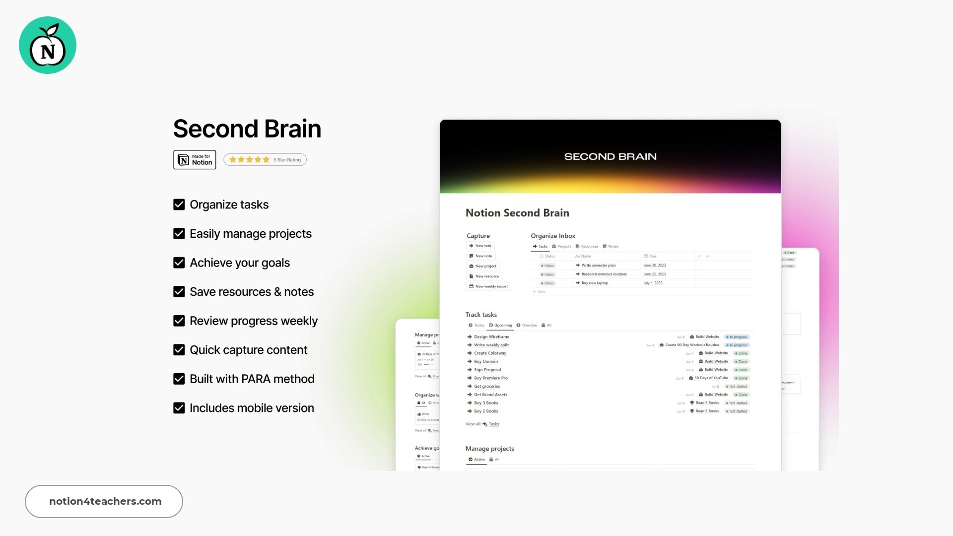 Notion Second Brain by Matt Bio