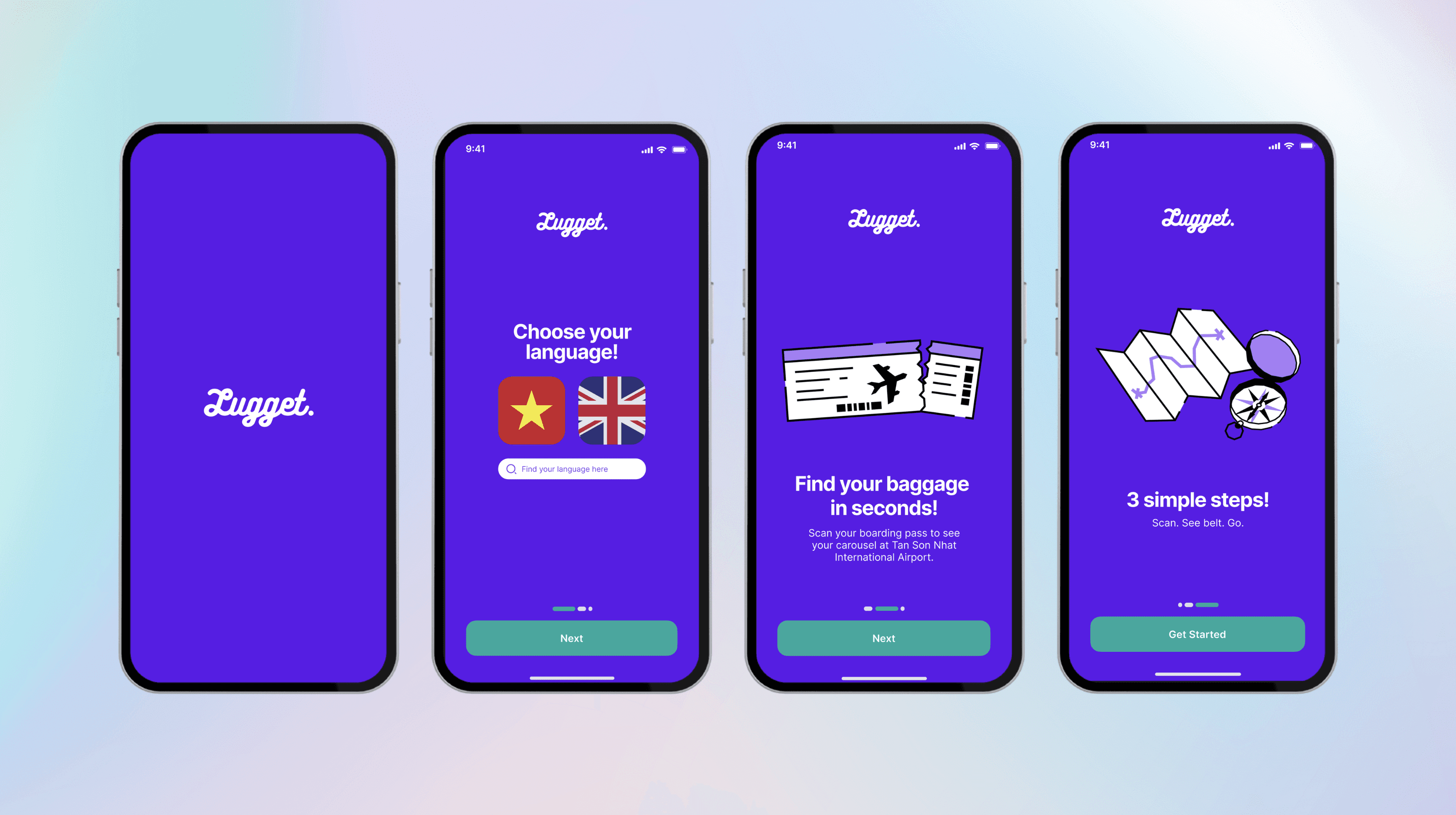 Phone showing Bloomy UI