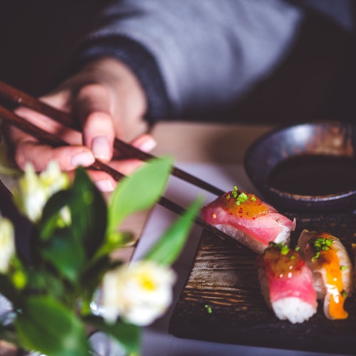 Düsseldorf: Biljetter till Sushi, Sake & Lilla Tokyo-turen i Düsseldorf