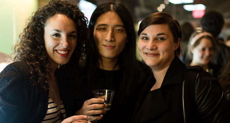 group portrait of three women