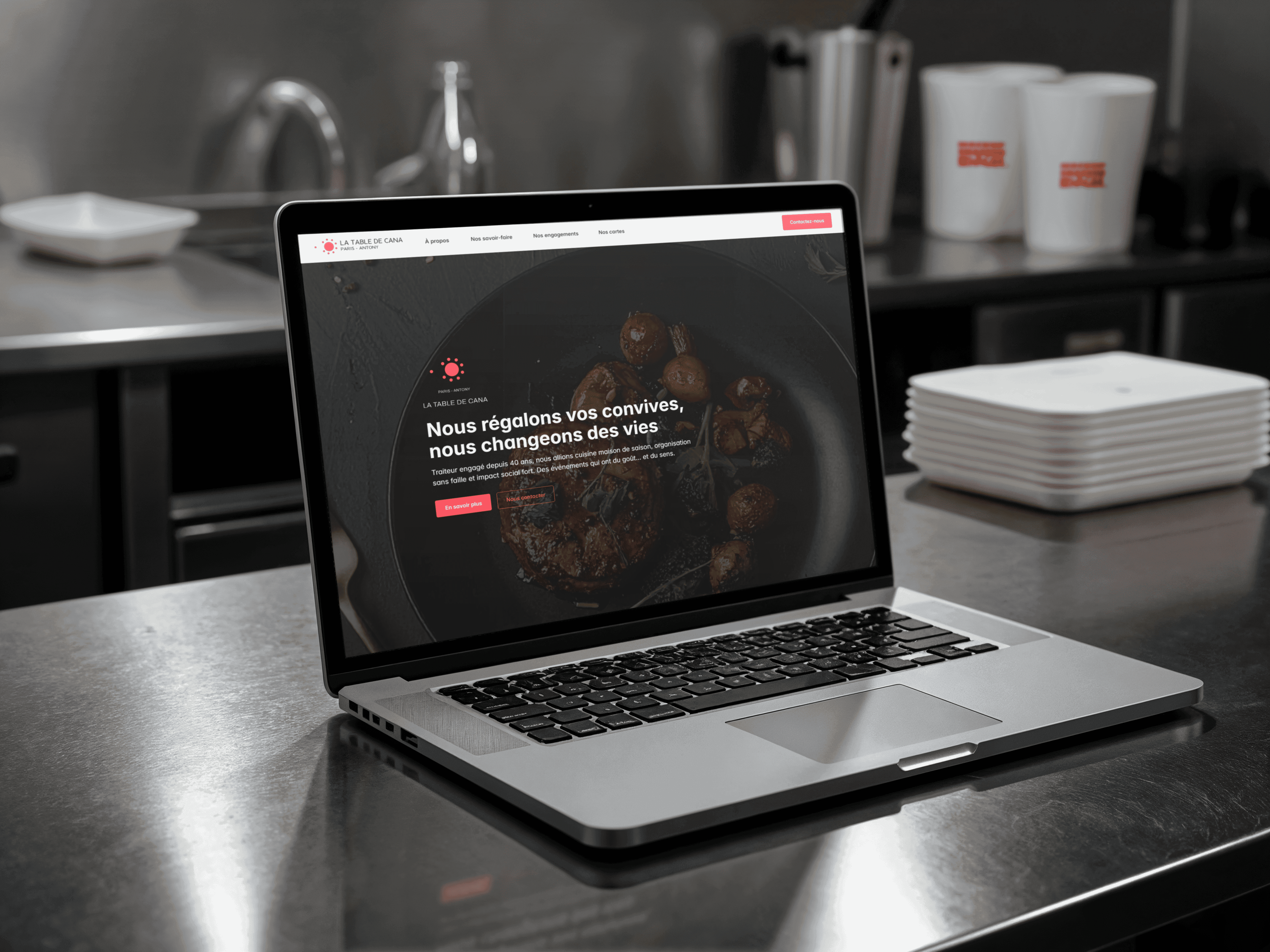 Site de La Table de Cana, développé par Ilies MANATA, Développeur Expert Framer & Ux / Ui Designer, Freelance, Nord