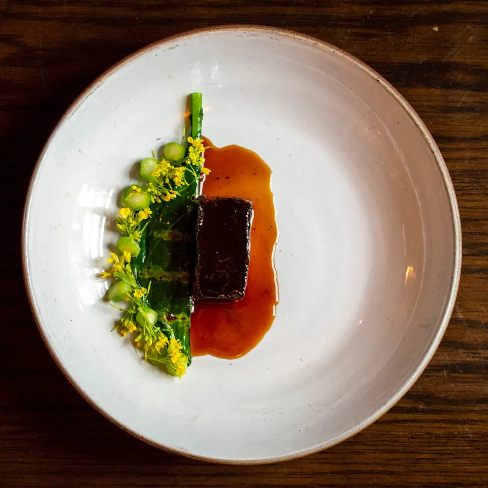 Thai Wagyu, Earthstar Mushroom, Chinese Kale