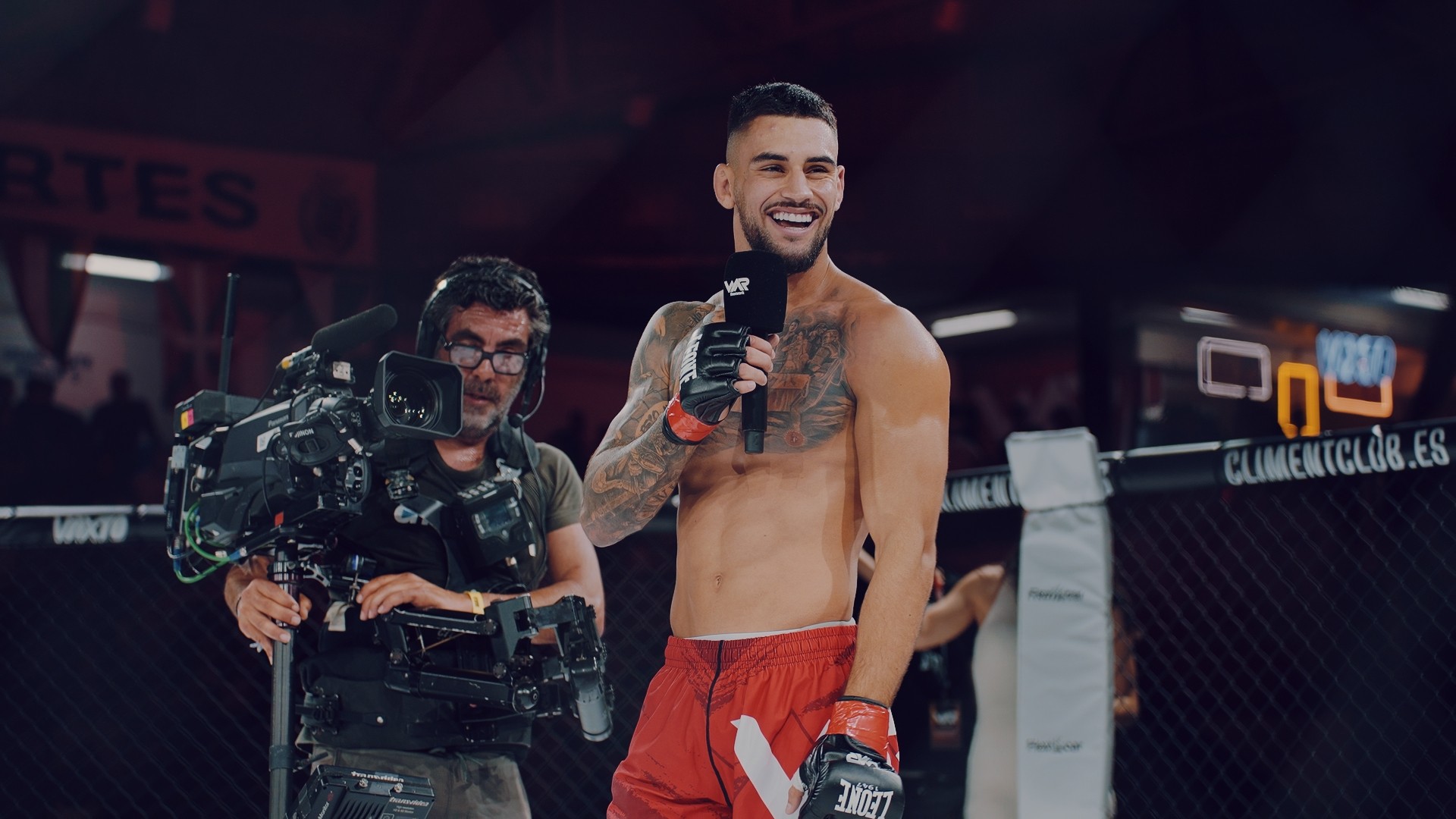 A man wearing a virtual reality headset, immersed in a digital experience, with a focused expression on her face.