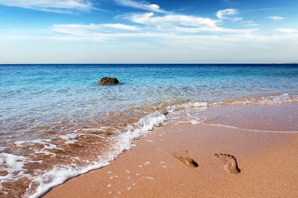 foot prints on the sands