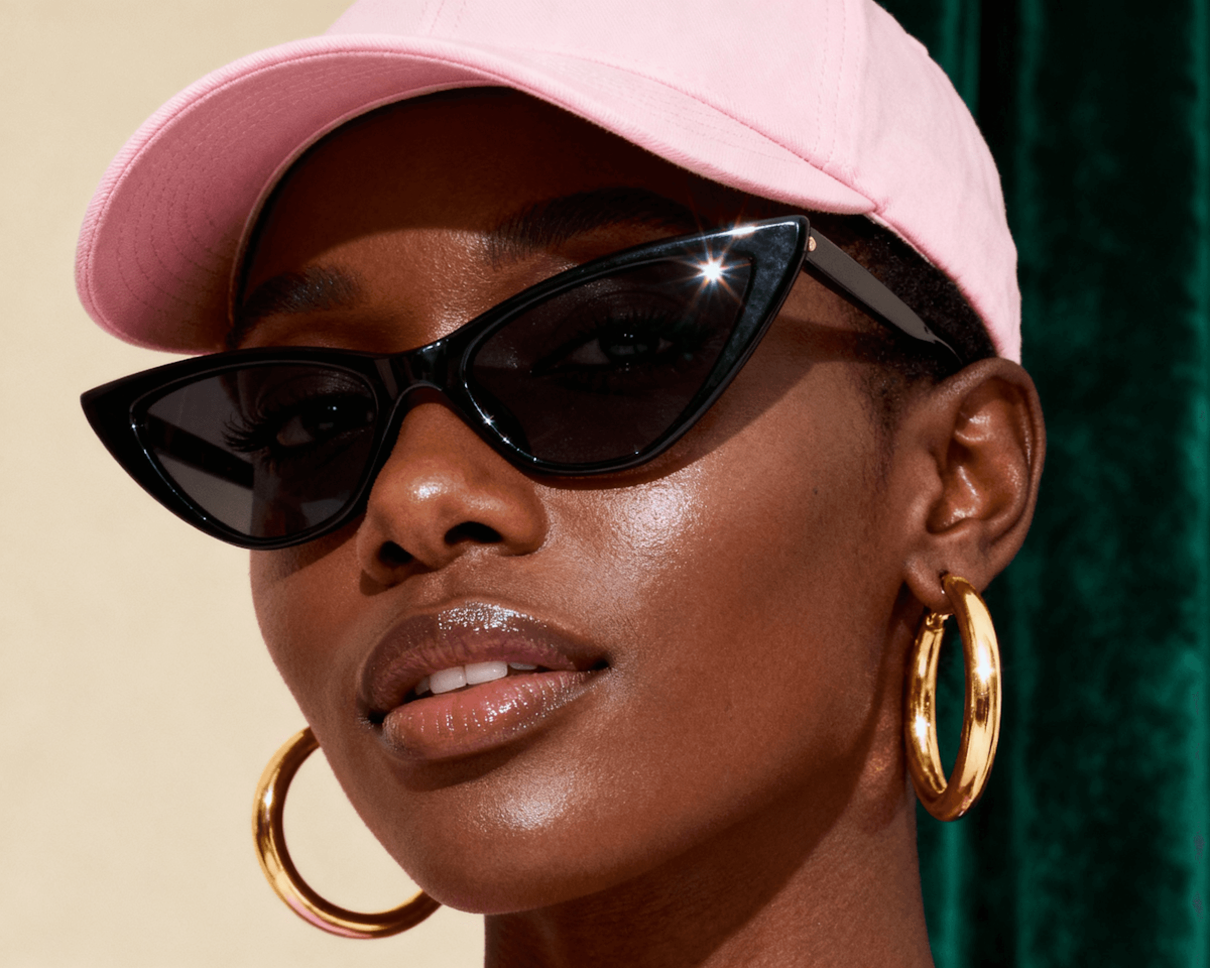 Image of a woman wearing sunglasses