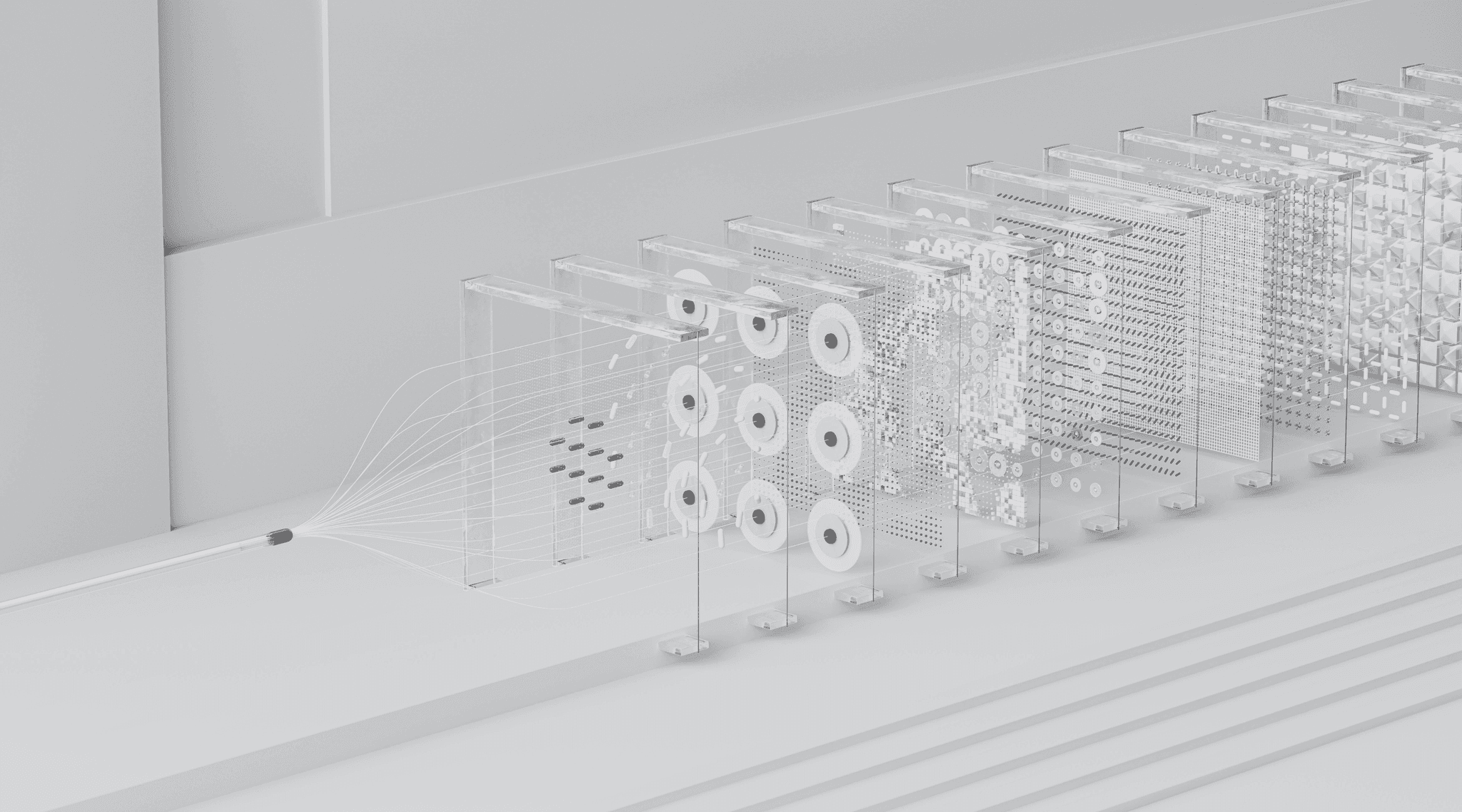 A scenic lanscape of person standing on a mountain