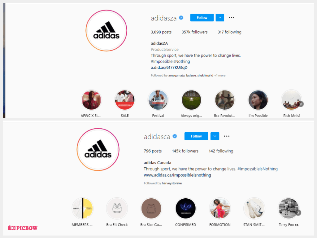 adidas instagram