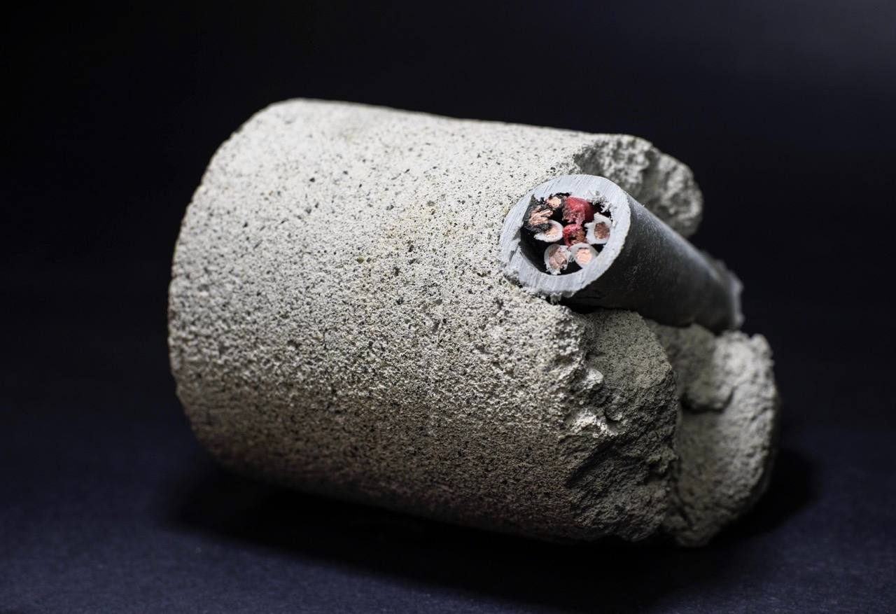 The conduit was struck because it was not identified during the technician’s GPR scan