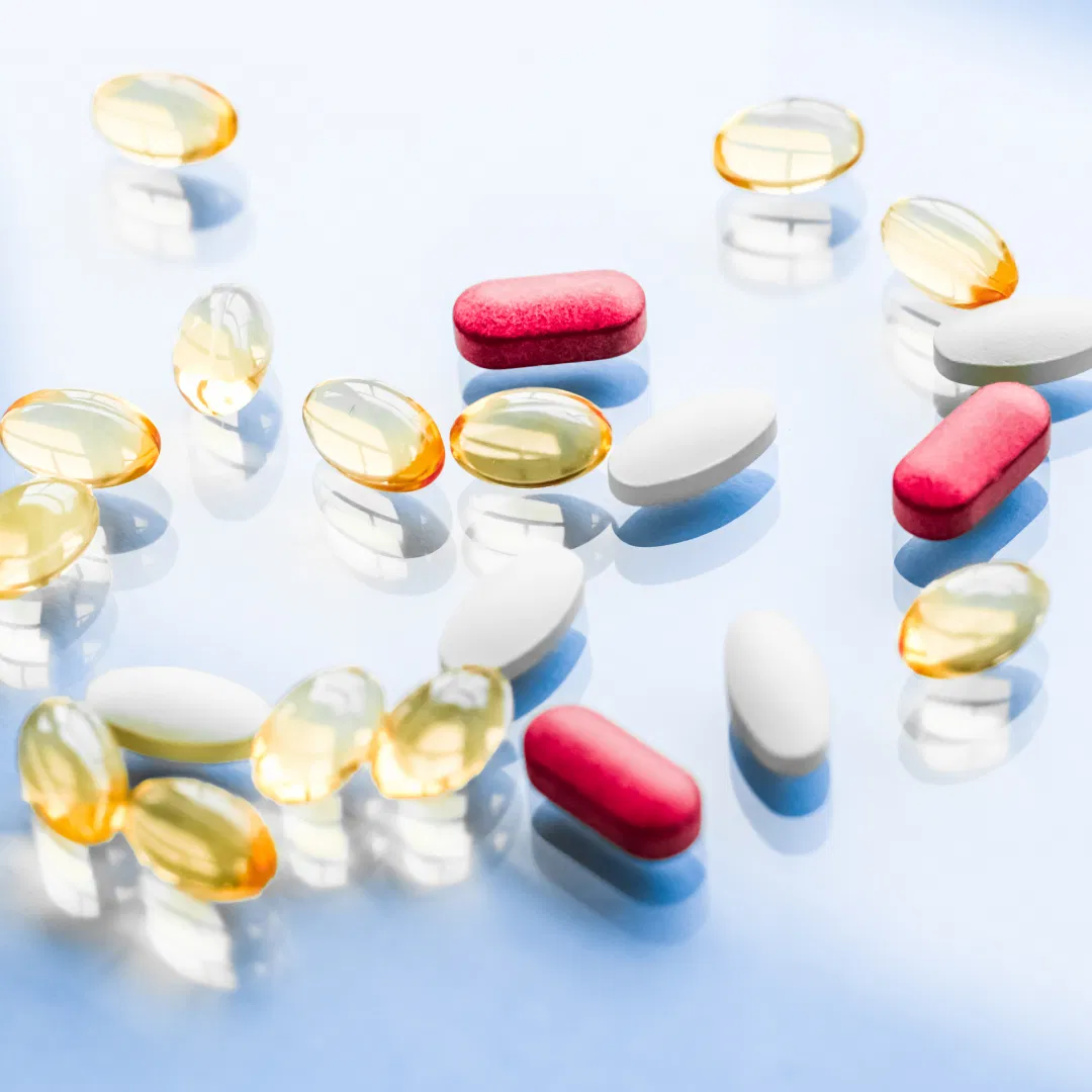 antibiotics on table
