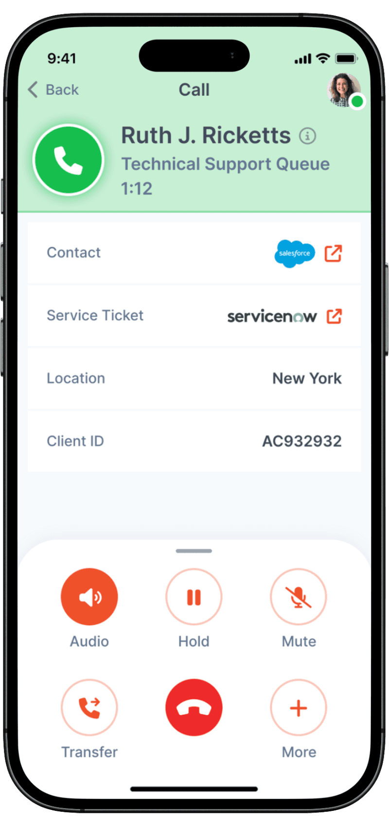 Mobile Office for Genesys Cloud Associate screenshot