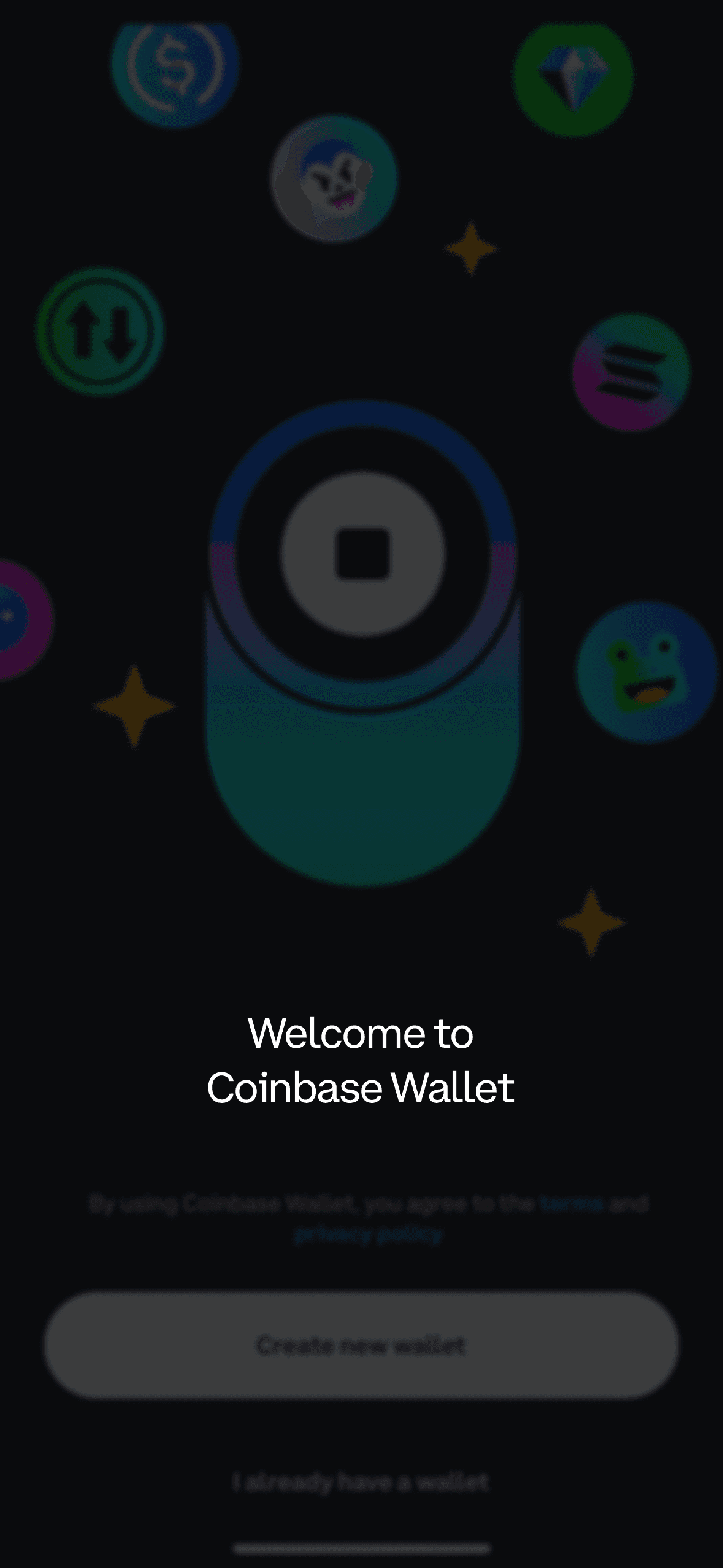 This shot showcases Coinbase font.