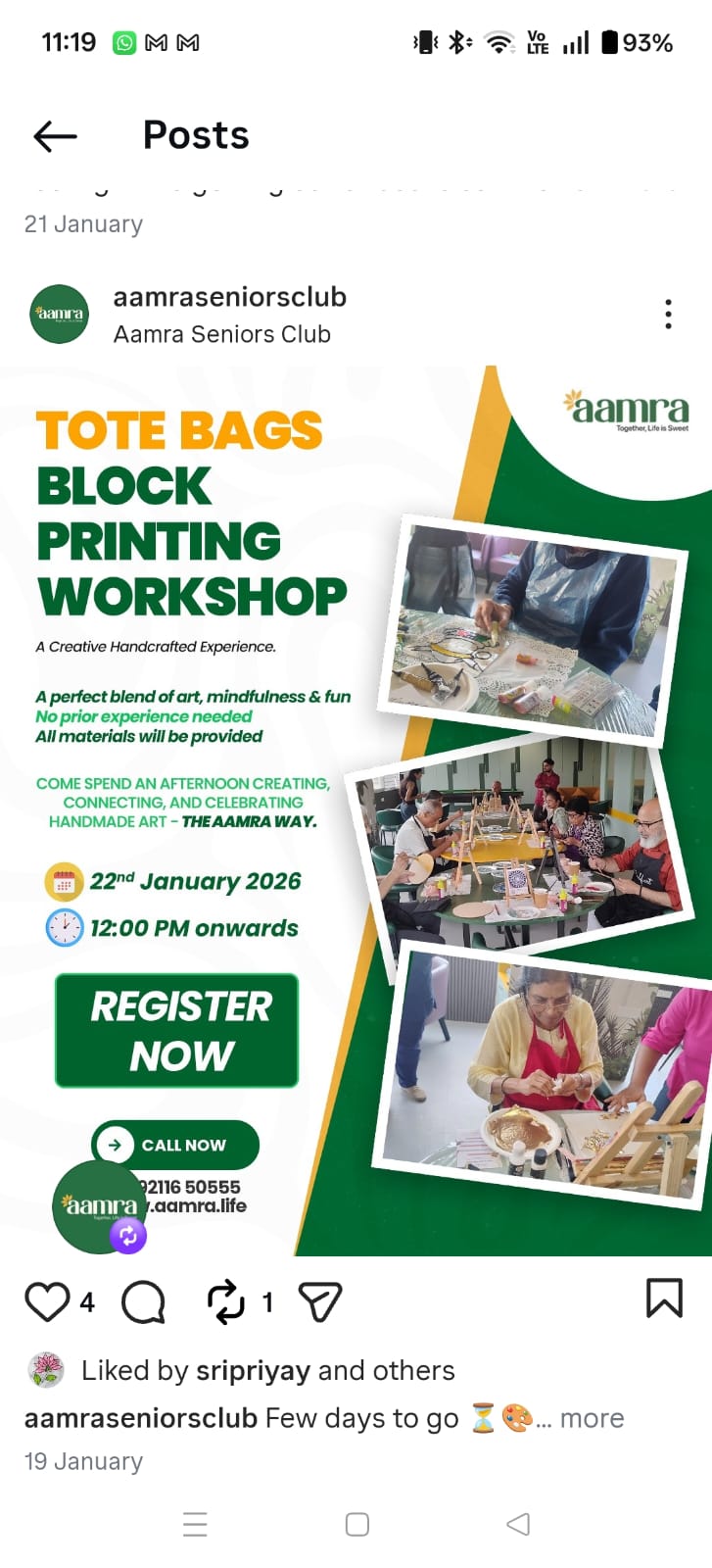 screen shot of instagram post of an event poster 1