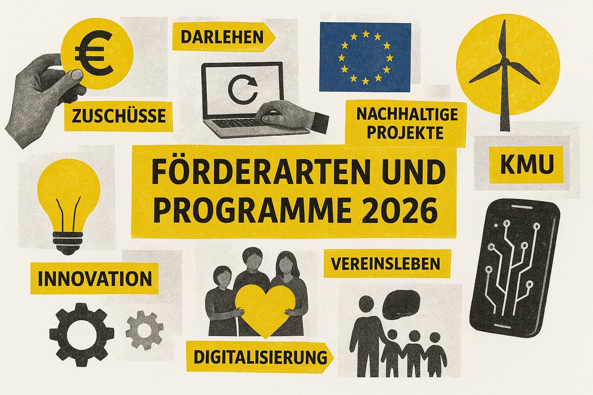 Förderarten & Programme 2026: Was ist neu, was bleibt?