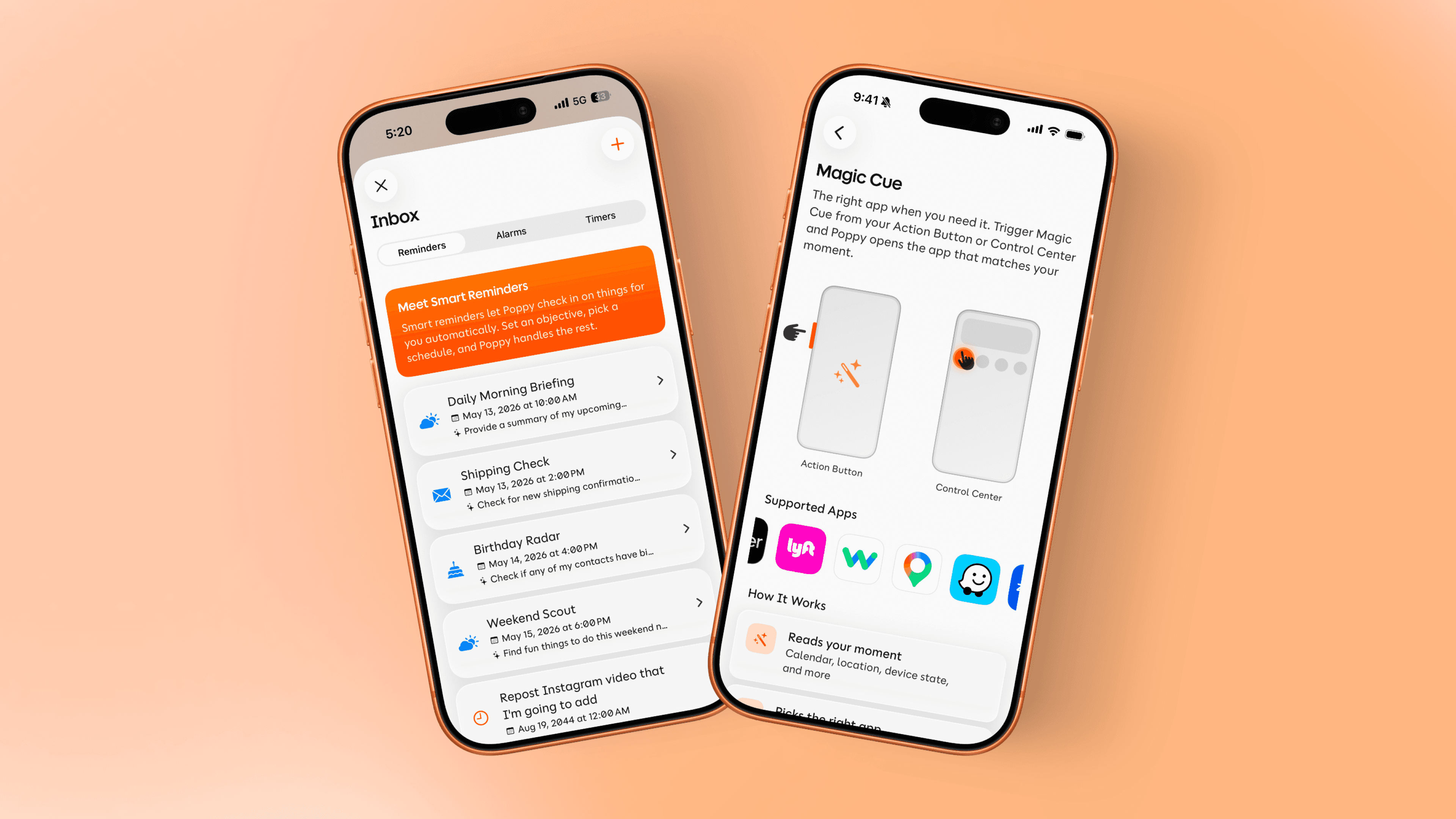 Poppy Magic Cue and Smart Reminders