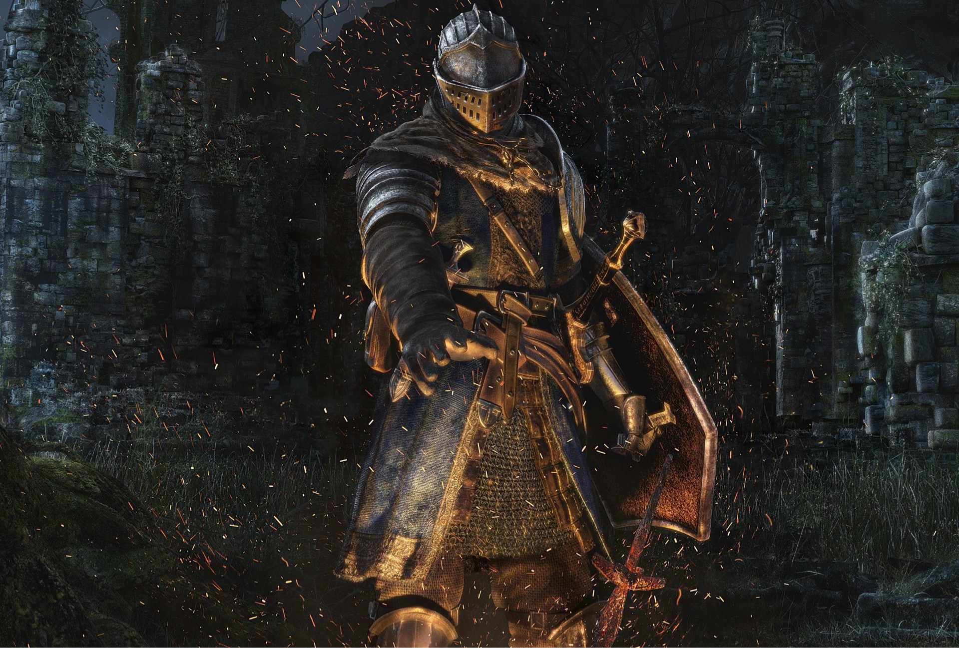 Dark Souls cover art used as image for a Dark Souls discussion group chat community