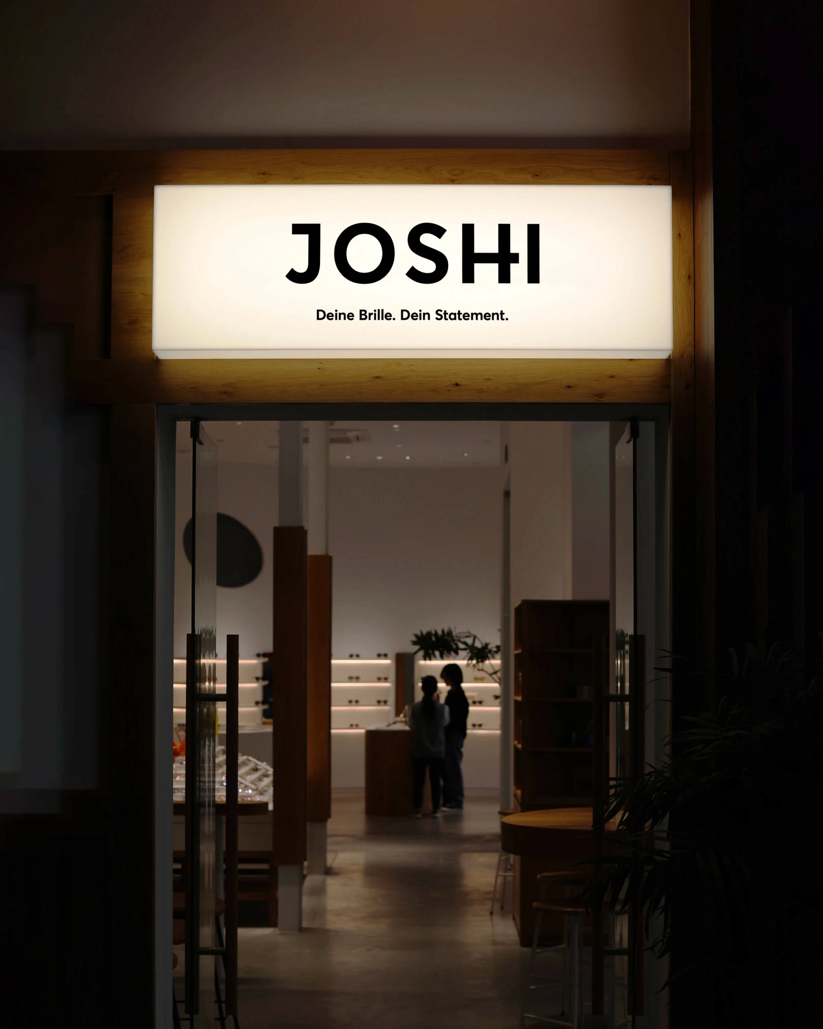 Optician store entrance