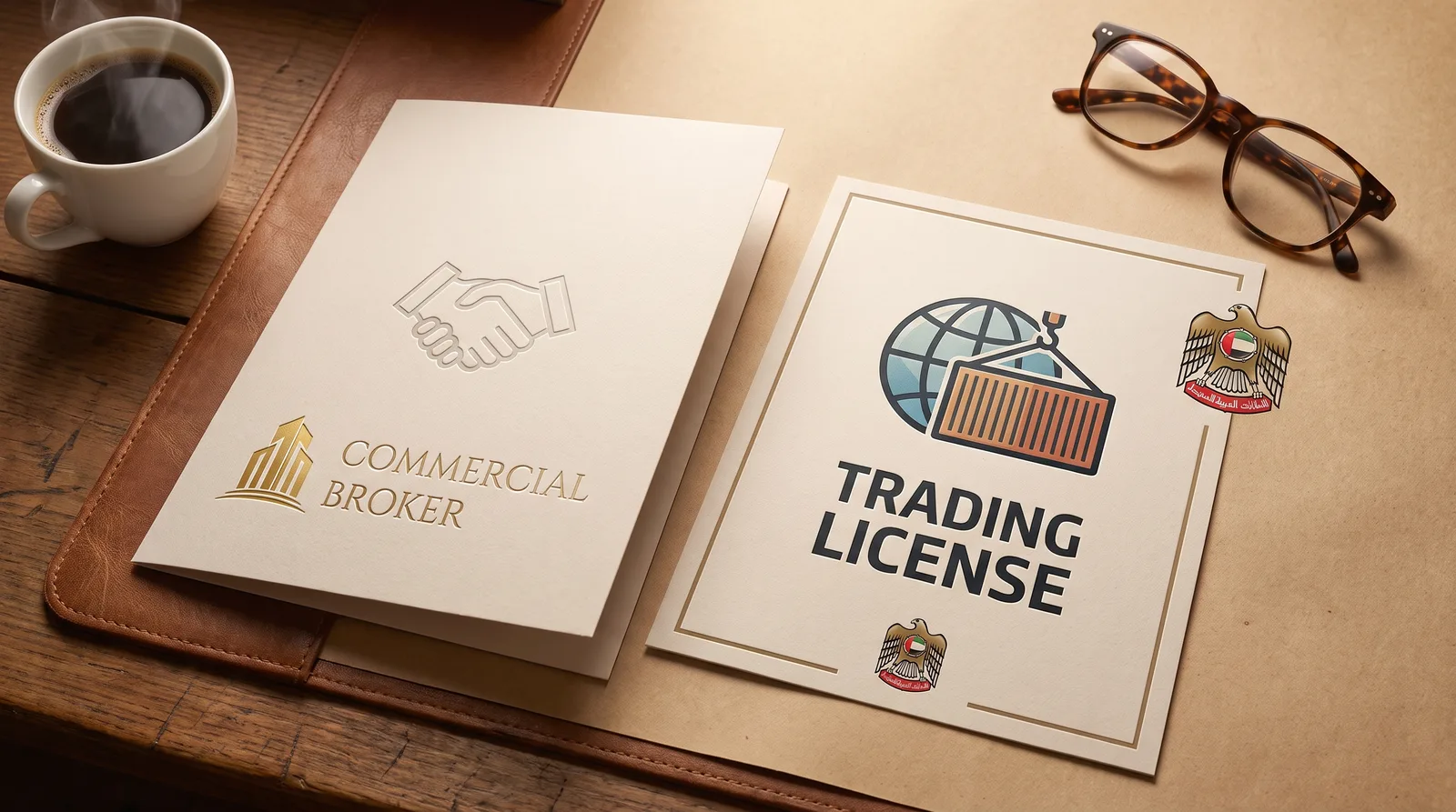 Commercial broker versus trading license Dubai comparison documents