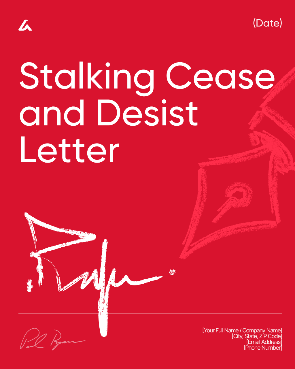 Stalking Cease and Desist Letter
