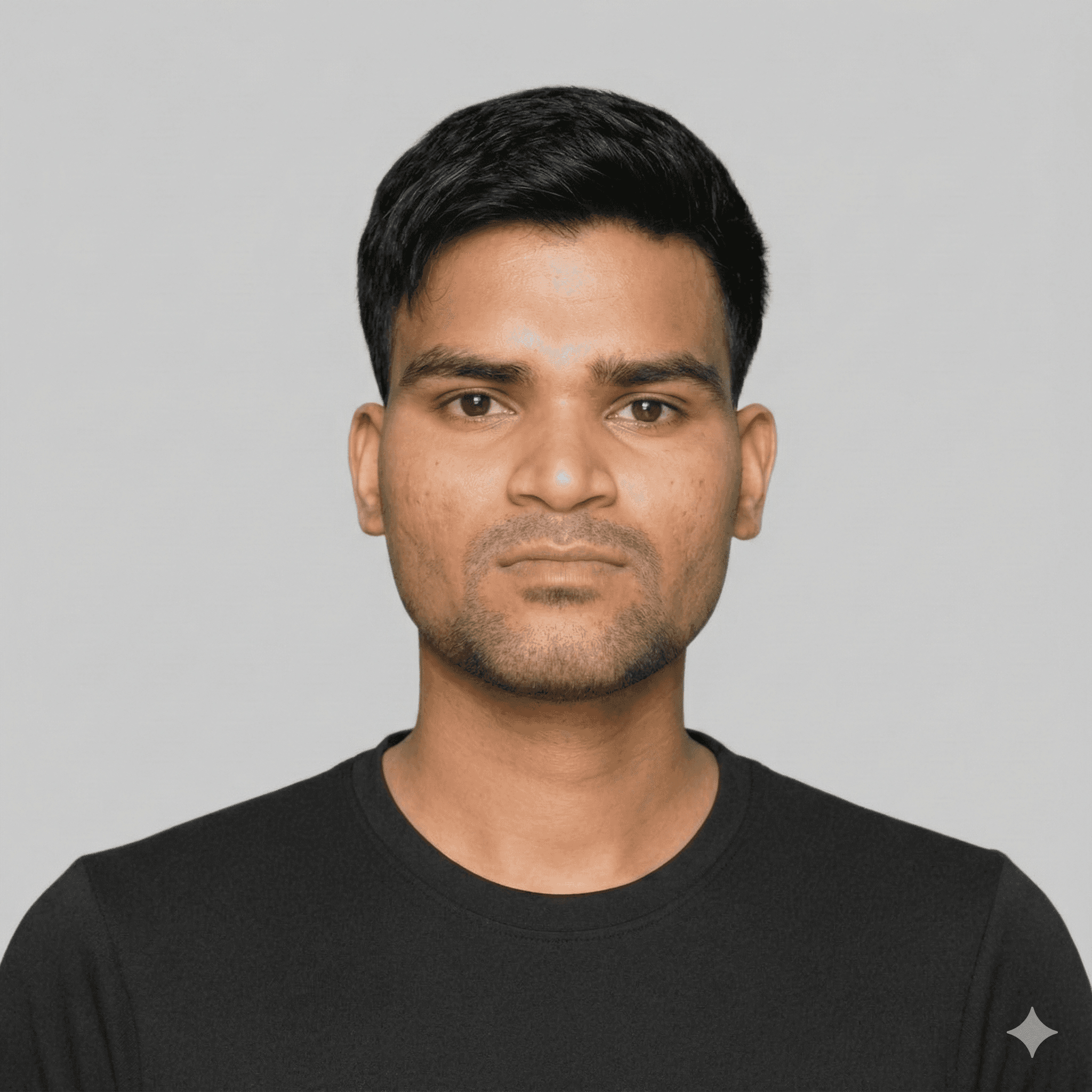 A young girl smiling