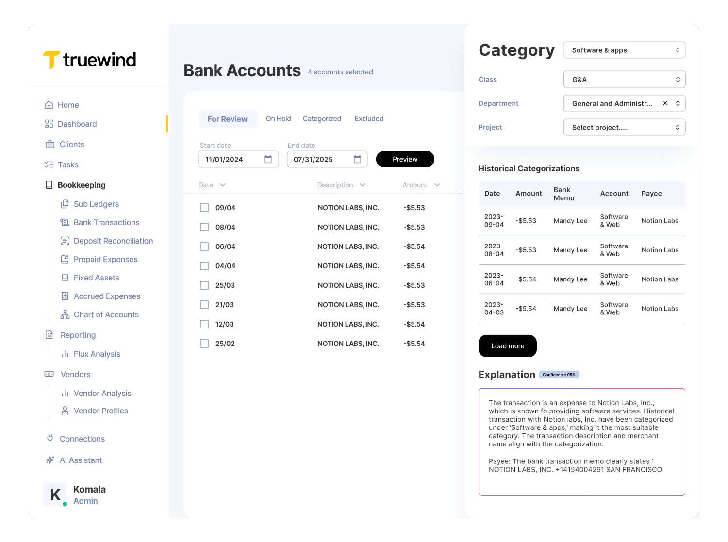 Transaction Categorization