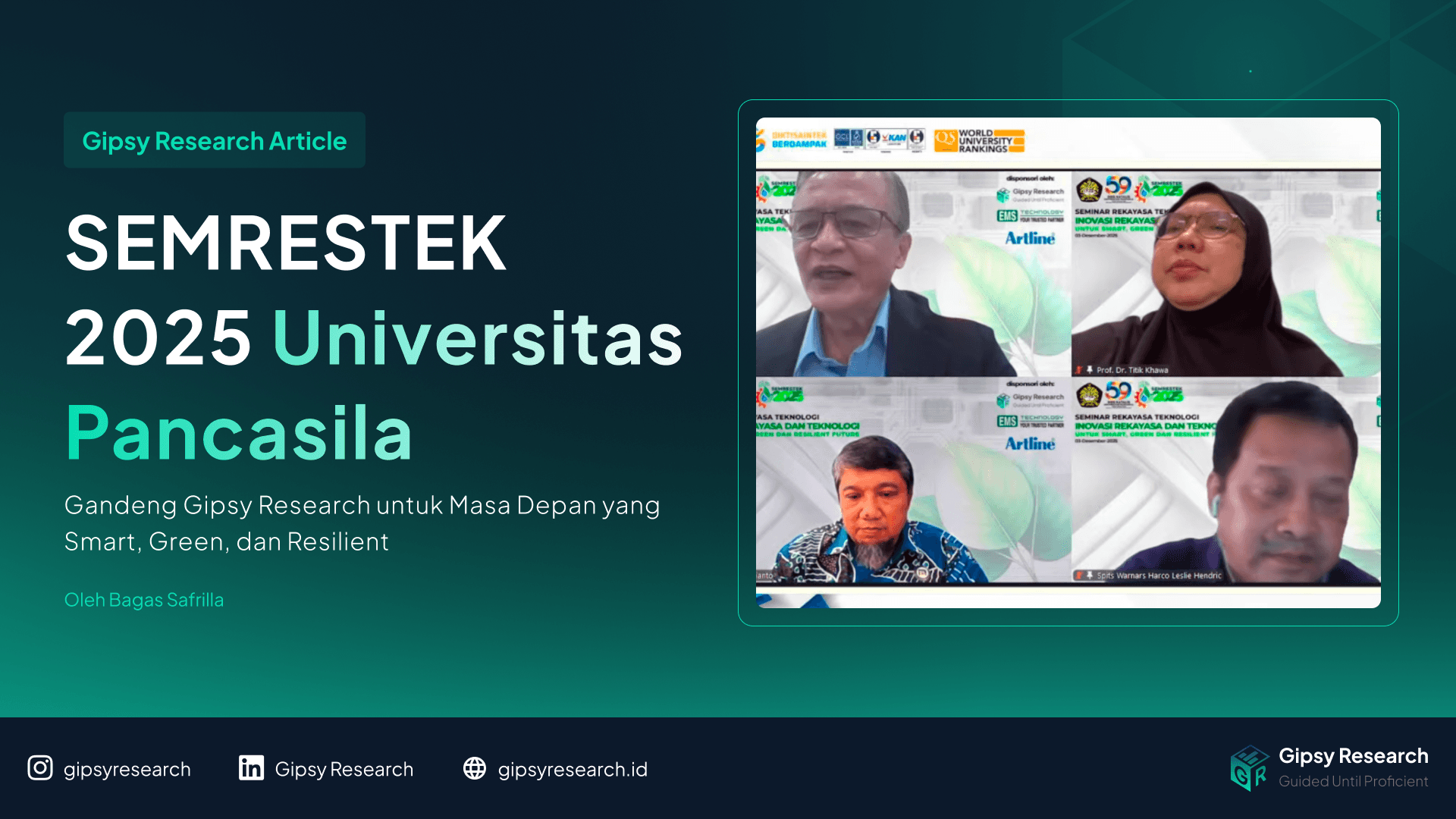 Cover SEMRESTEK 2025 Universitas Pancasila Gandeng Gipsy Research untuk Masa Depan yang Lebih Smart dan Berkelanjutan