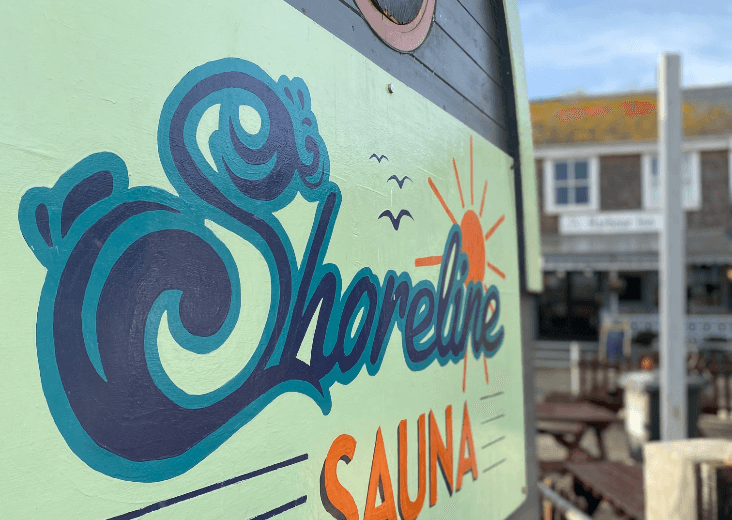 Shoreline Sauna logo design