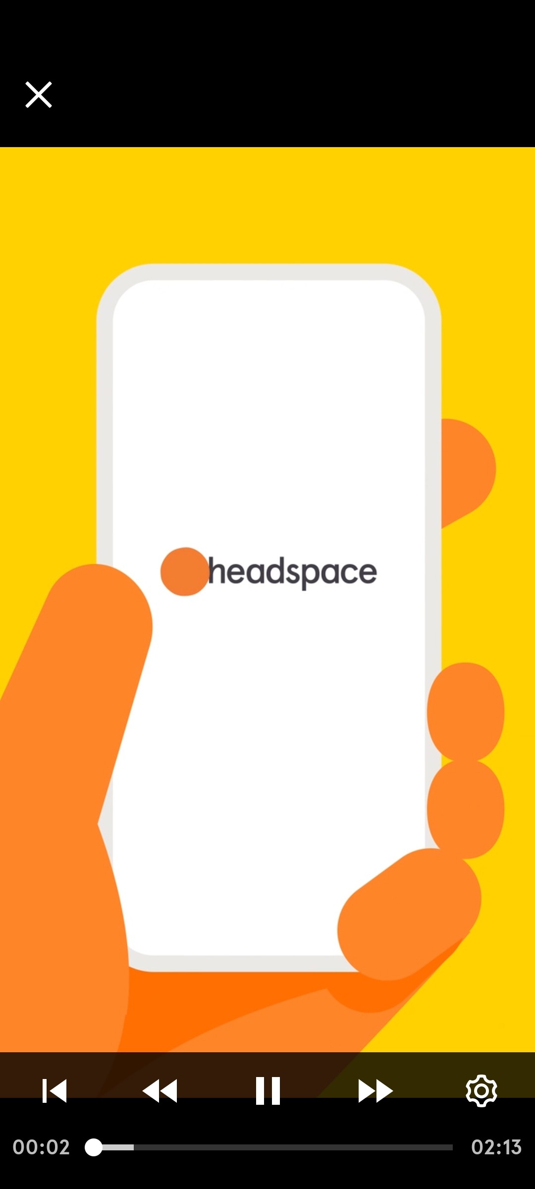 Headspace Play video screen