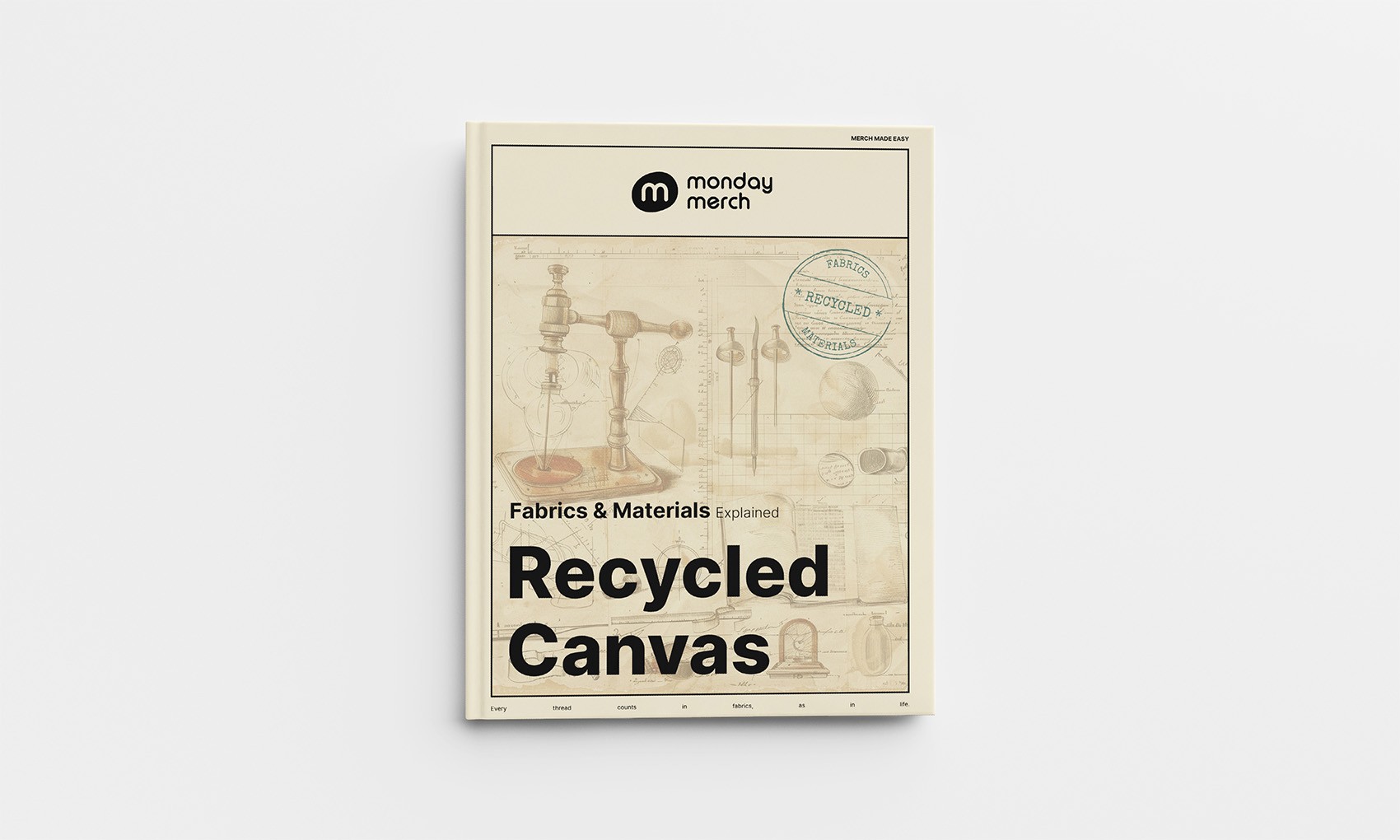 Monday Merch Fabrics and Materials Book Recycled Canvas