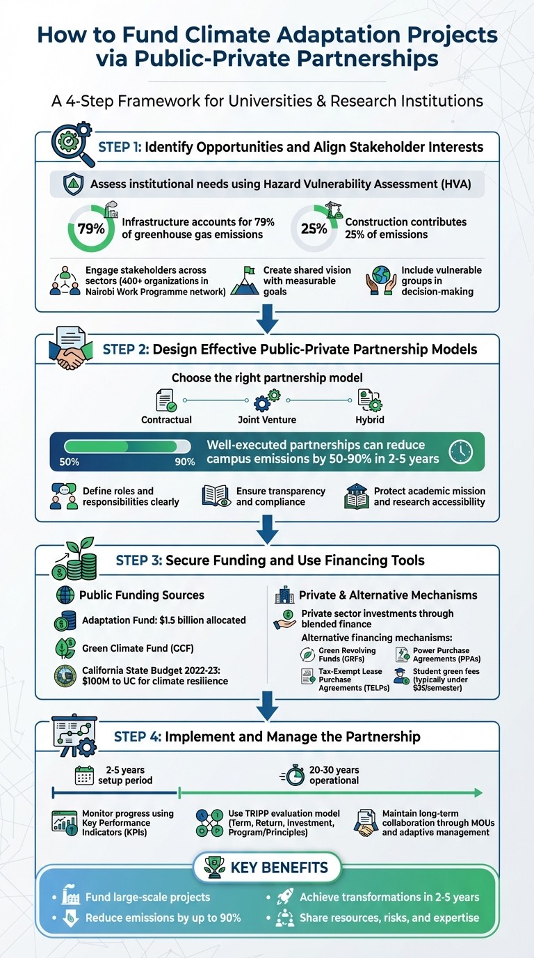 4-Step Process for Funding Climate Adaptation Projects Through Public-Private Partnerships