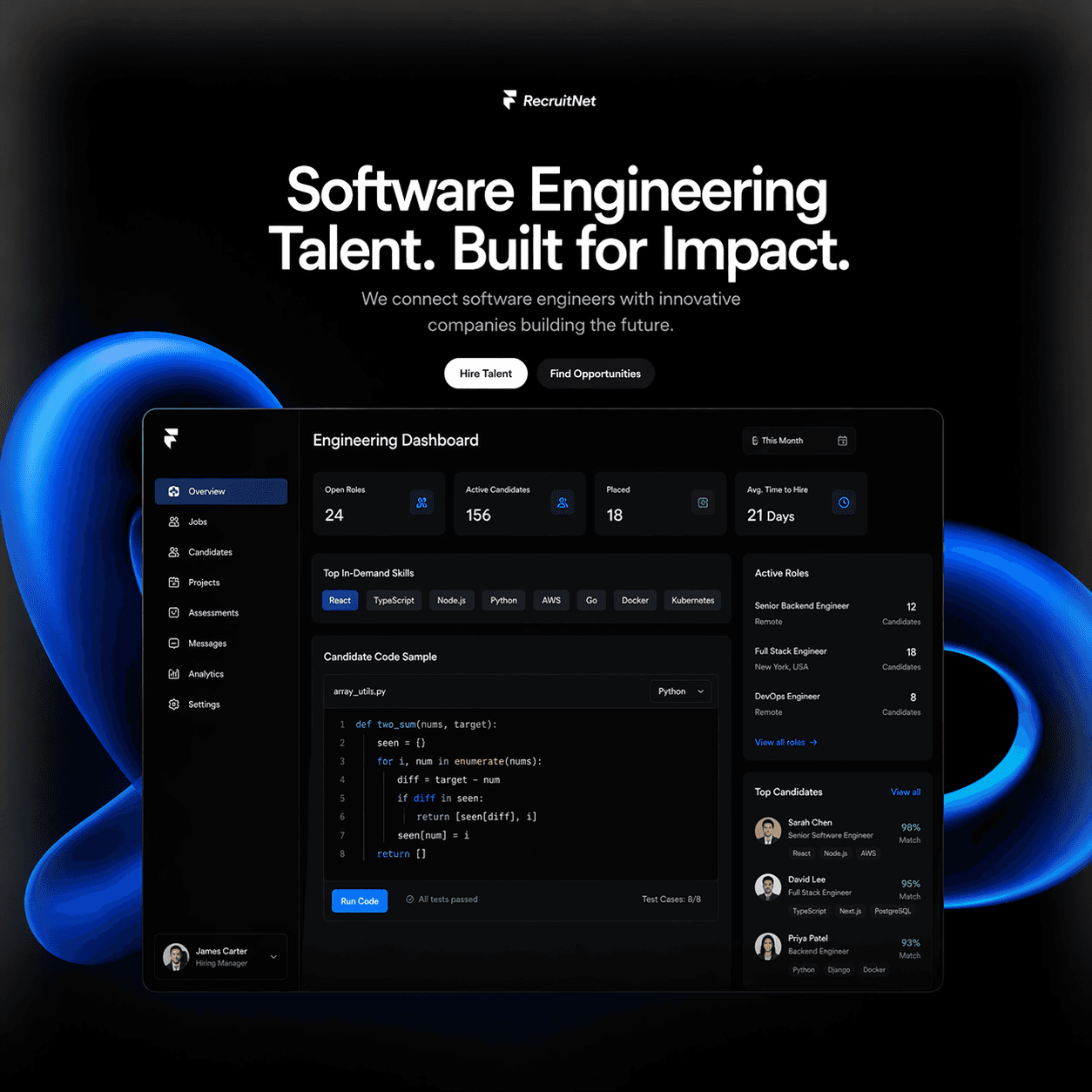 A sleek website portfolio for Flixen displaying a coffee project.