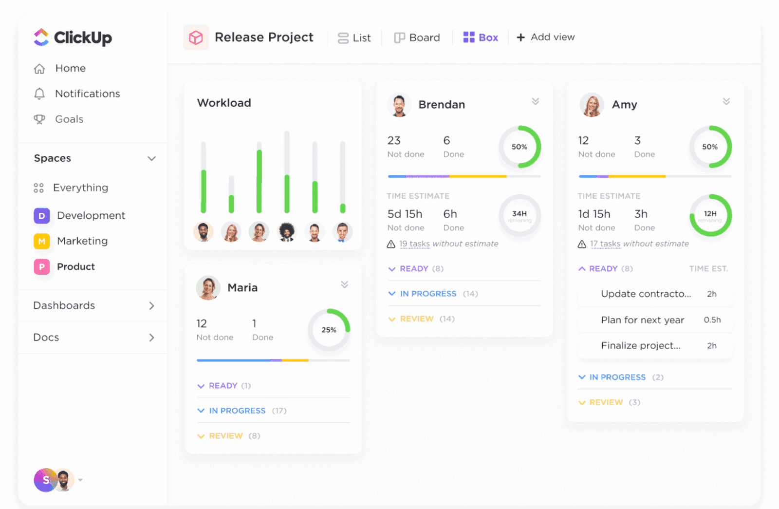 Click up key features 