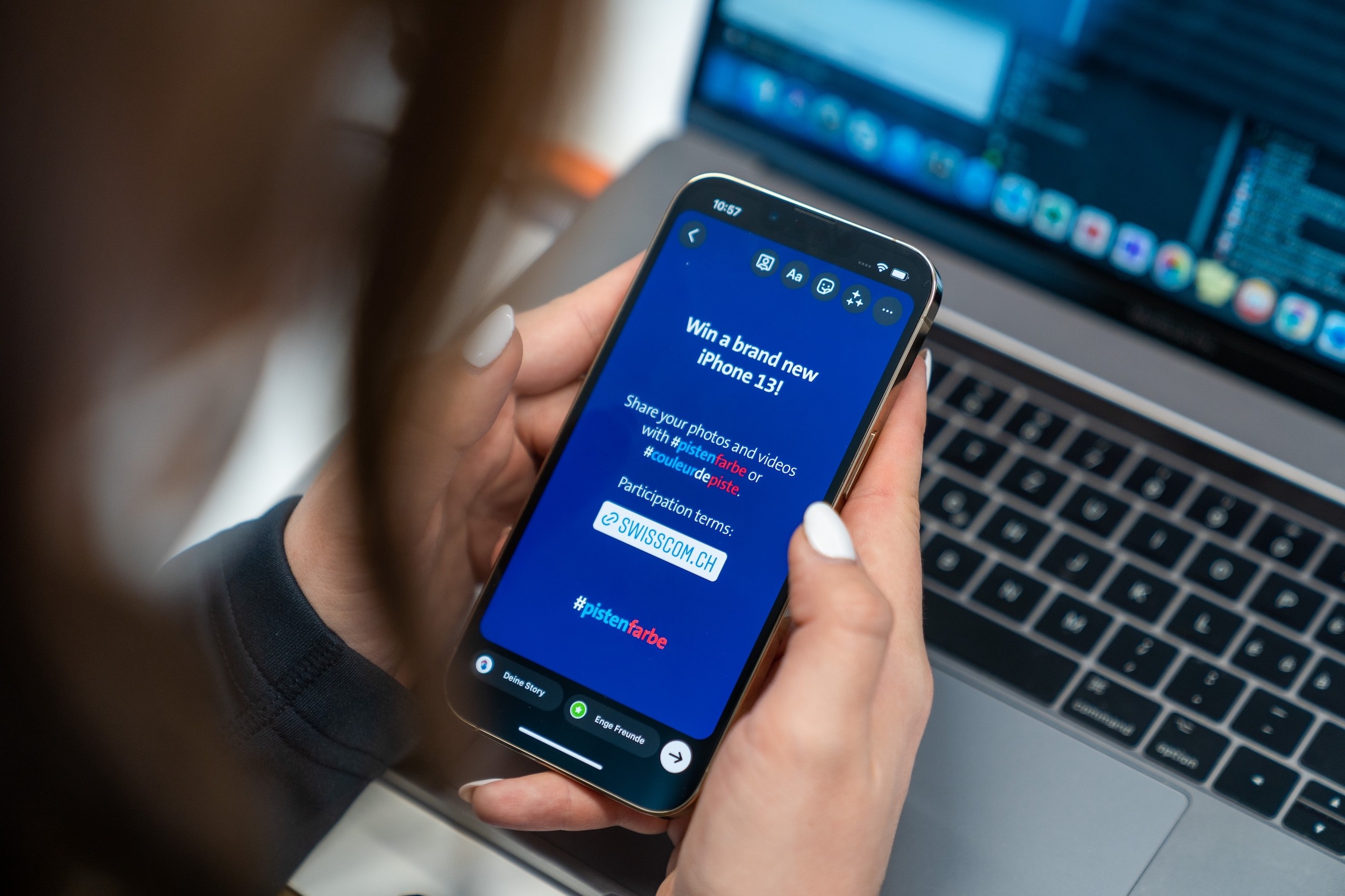 Swisscom Pistenfarbe