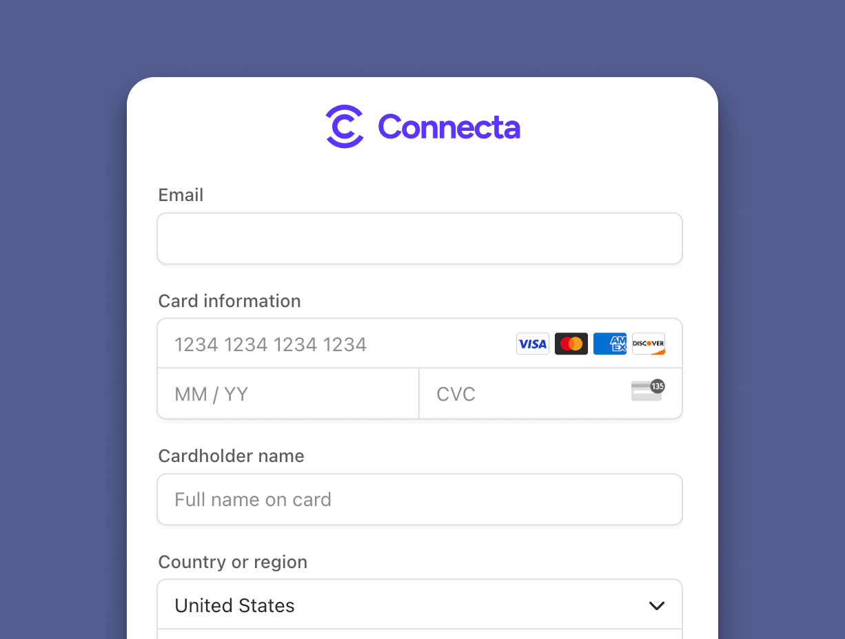 Fully branded checkout page