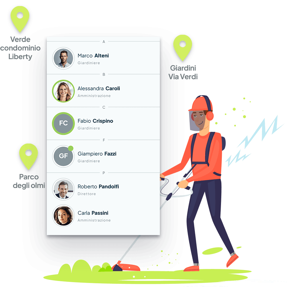 Rilevazione delle presenze in sede e sul campo con tecnologia Bluetooth, GPS o badge tramite Fluida
