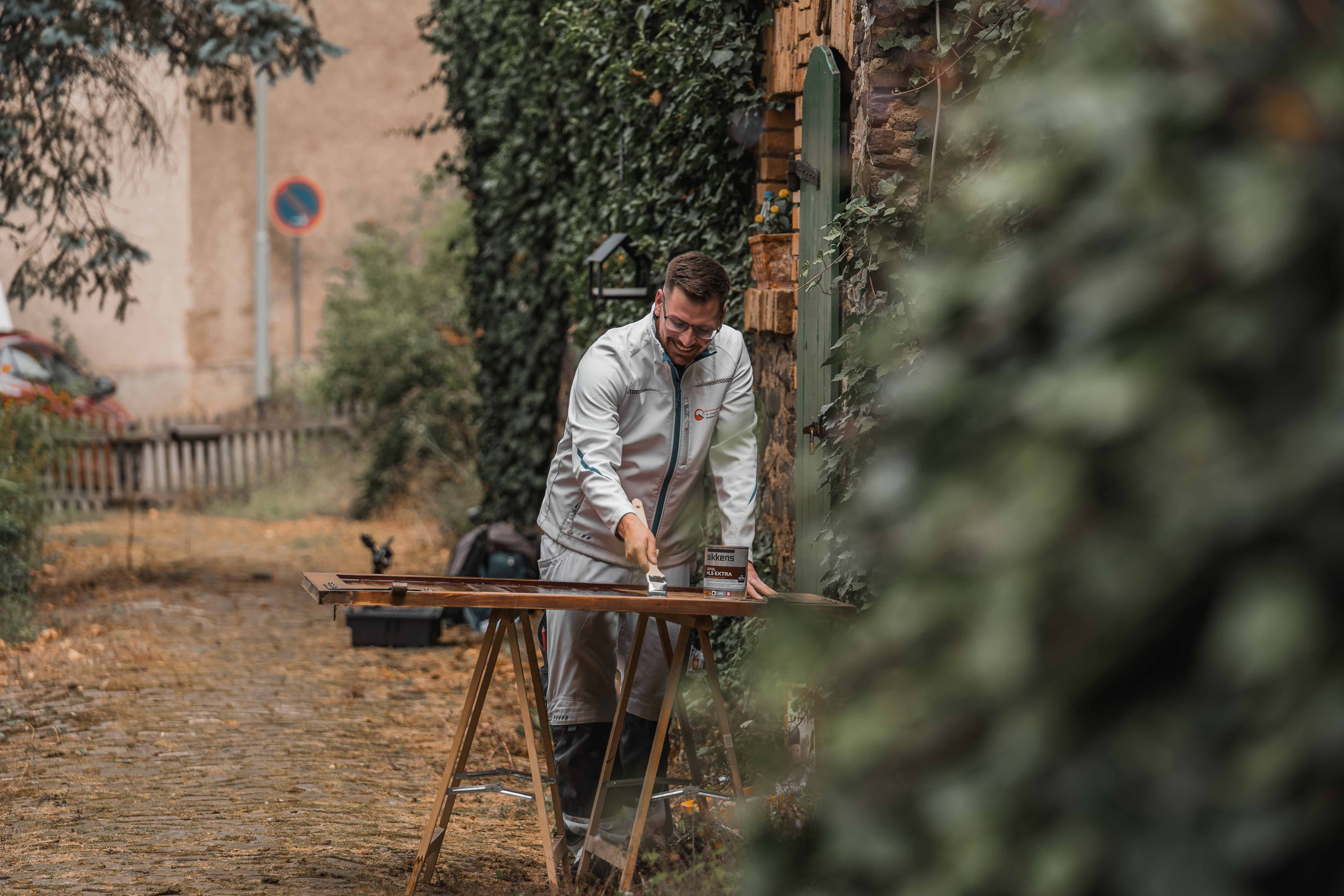 Close-up of blue flowers, glistening with droplets of water, creating a serene and calming atmosphere.