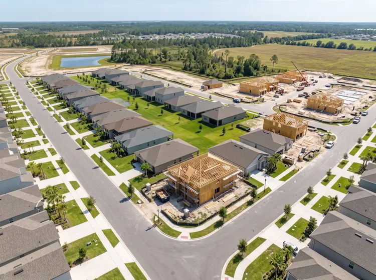 A fast-growing new-home neighborhood in the Parrish area of Manatee County.